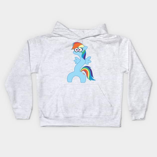 Rainbow Wiggle Worm Kids Hoodie by SodaPopBlast